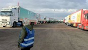 First of 20 aid trucks enter besieged Gaza from Egypt