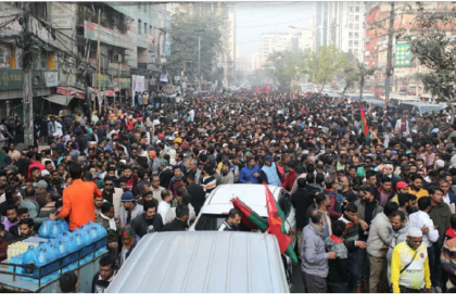 আগরতলা অভিমুখে বিএনপির তিন সংগঠনের লংমার্চ শুরু